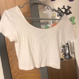 White Forever 21 Crop Top